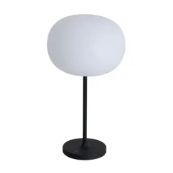 Moderne Tischleuchte weiß wiederaufladbar - Maloi