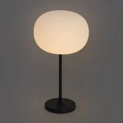 Moderne Tischleuchte weiß wiederaufladbar - Maloi