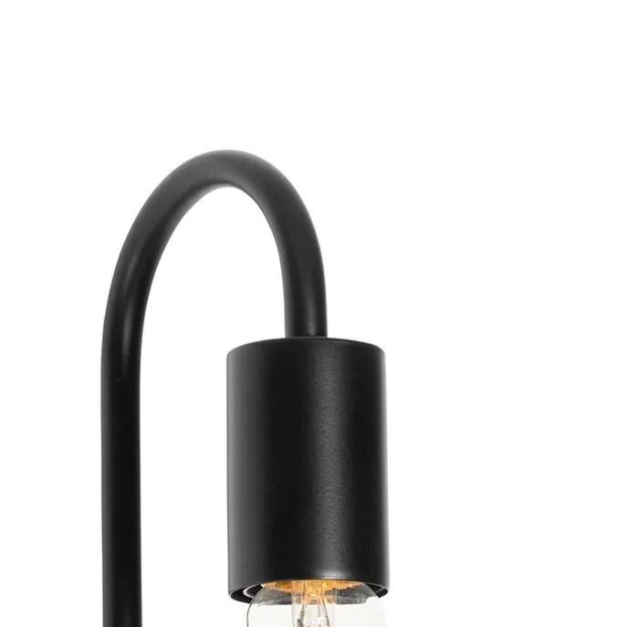 Moderne Wandlampe schwarz mit Glas - Roslini