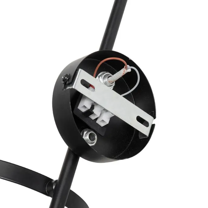 Moderne Wandlampe schwarz mit Glas - Roslini