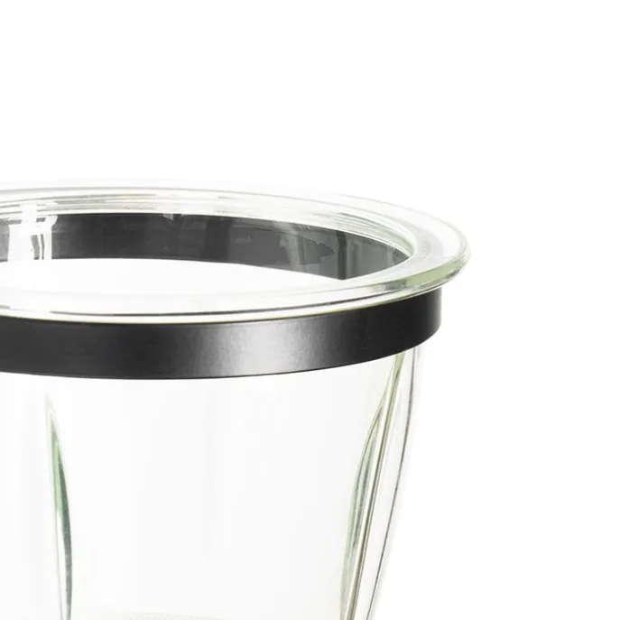 Moderne Wandlampe schwarz mit Glas - Roslini