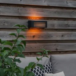 Moderne Wandleuchte Anthrazit IP44 - Hurricane 1