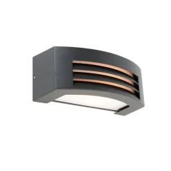 Moderne Wandleuchte Anthrazit IP44 - Hurricane 1