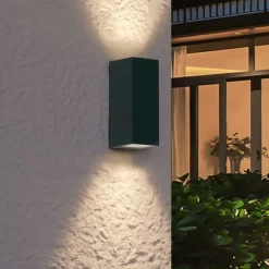 Moderne Wandleuchte Dunkelgrün 2-flammig GU10 70mm IP54 - Baleno