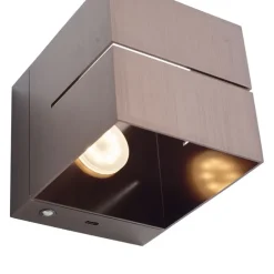 Moderne Wandleuchte Dunkelbronze inkl. LED und Touch-Dimmer Wiederaufladbar - Joris Groove