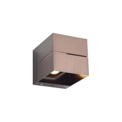 Moderne Wandleuchte Dunkelbronze inkl. LED und Touch-Dimmer Wiederaufladbar - Joris Groove