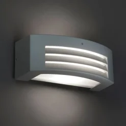 Moderne Wandleuchte hellgrau IP44 - Hurricane 1