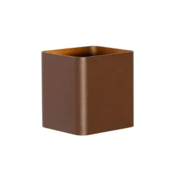 Moderne Wandleuchte rostbraun inkl. LED IP54 quadratisch - Evi