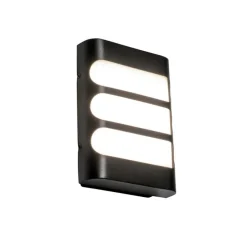 Moderne Wandleuchte schwarz inkl. LED IP44 - Gaev