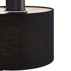 Moderne Wandleuchte schwarz rund mit Leselampe - Puglia