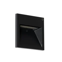 Moderne Wandleuchte schwarz inkl. LED - Gem 2