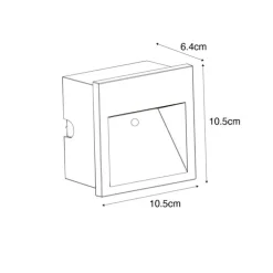 Moderne Wandleuchte schwarz inkl. LED - Gem 2