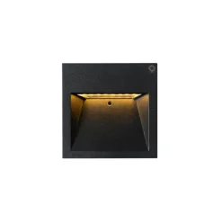 Moderne Wandleuchte schwarz inkl. LED - Gem 2