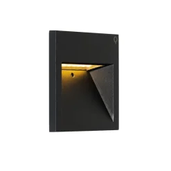 Moderne Wandleuchte schwarz inkl. LED - Gem 2