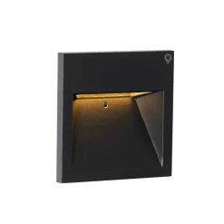 Moderne Wandleuchte schwarz inkl. LED - Gem 2