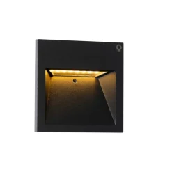 Moderne Wandleuchte schwarz inkl. LED - Gem 2