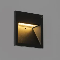 Moderne Wandleuchte schwarz inkl. LED - Gem 2