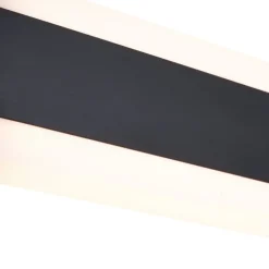 Moderne Wandleuchte schwarz 30cm inkl. LED CCT IP54 - Vanya