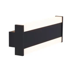 Moderne Wandleuchte schwarz 30cm inkl. LED CCT IP54 - Vanya