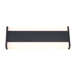 Moderne Wandleuchte schwarz 30cm inkl. LED CCT IP54 - Vanya