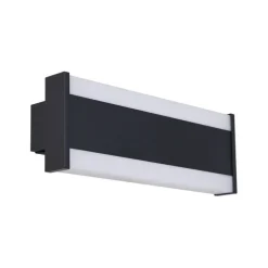 Moderne Wandleuchte schwarz 30cm inkl. LED CCT IP54 - Vanya