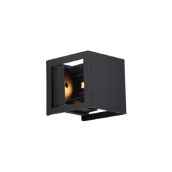 Moderne Wandleuchte Schwarz inkl. LED IP44 - Edwin Quadro