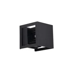 Moderne Wandleuchte Schwarz inkl. LED IP44 - Edwin Quadro