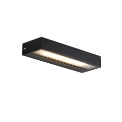 Moderne Wandleuchte schwarz inkl. LED IP65 - Hannah