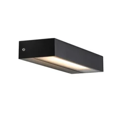 Moderne Wandleuchte schwarz inkl. LED IP65 - Hannah