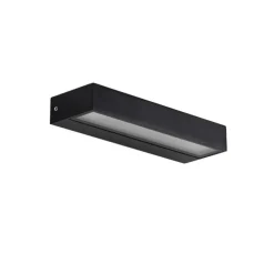 Moderne Wandleuchte schwarz inkl. LED IP65 - Hannah
