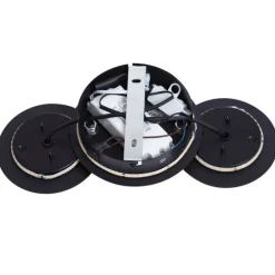 Moderne Wandleuchte Schwarz inkl. LED 3-Stufen Dimmbar 3-Lichter - Sunrise