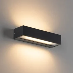 Moderne Wandleuchte schwarz inkl. LED IP65 - Steph