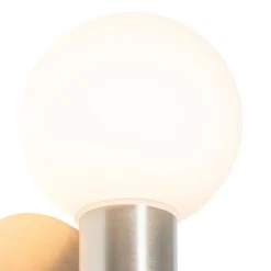 Moderne Wandleuchte Stahl IP44 - Cederic Up