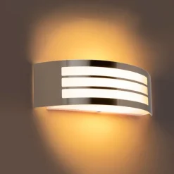 Moderne Wandleuchte Stahl Edelstahl IP44 - Sapphire Deluxe