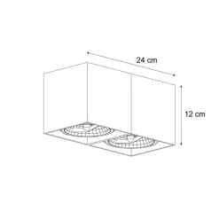 Moderne Wandstrahler Beige G9 verstellbar 2-flammig - Box