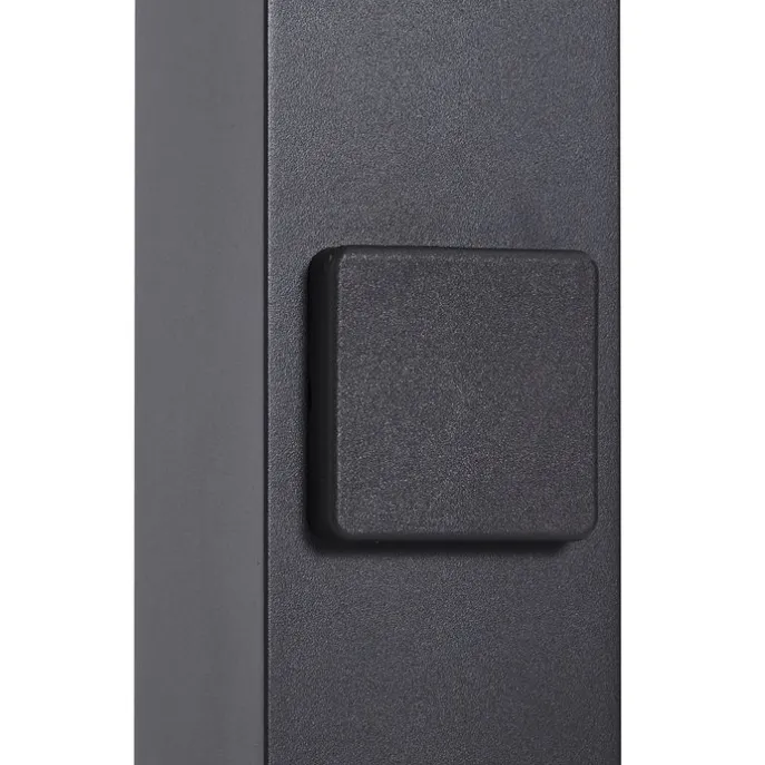 Moderne Wegeleuchte schwarz mit Rauchglas 50cm mit Dämmerungssensor IP44 - Dänemark