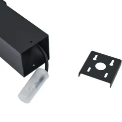 Moderne Wegeleuchte schwarz mit Rauchglas 50cm mit Dämmerungssensor IP44 - Dänemark