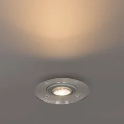 Moderner Außen-Bodenstrahler aus Stahl 35 mm verstellbar IP65 - Delux