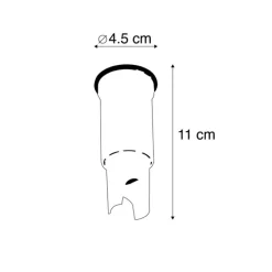 Moderner Außen-Bodenstrahler schwarz IP67 inkl. LED - Aldo