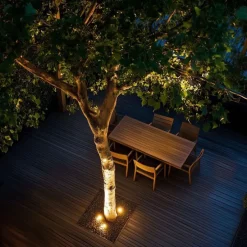 Moderner Außen-Bodenstrahler schwarz AR70 verstellbar IP65 - Delux