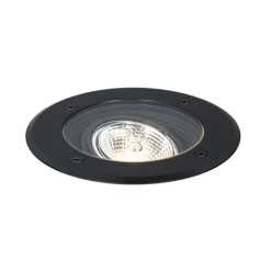 Moderner Außen-Bodenstrahler schwarz AR70 verstellbar IP65 - Delux