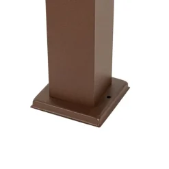 Moderner Außenlaternenpfahl rostbraun 45 cm - Malios