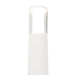 Moderner Außenmast weiß 40 cm IP55 inkl. GU10 3-stufig dimmen bis warm - Carlo