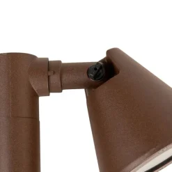 Moderner Außenpfosten rostbraun 100 cm IP44 verstellbar - Ciara