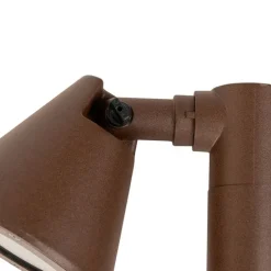 Moderner Außenpfosten rostbraun 60 cm IP44 verstellbar - Ciara