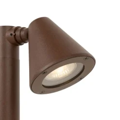 Moderner Außenpfosten rostbraun 60 cm IP44 verstellbar - Ciara