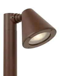 Moderner Außenpfosten rostbraun 30 cm IP44 verstellbar - Ciara