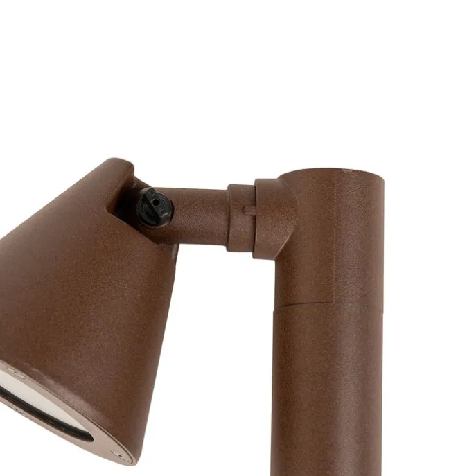 Moderner Außenpfosten rostbraun 30 cm IP44 verstellbar - Ciara