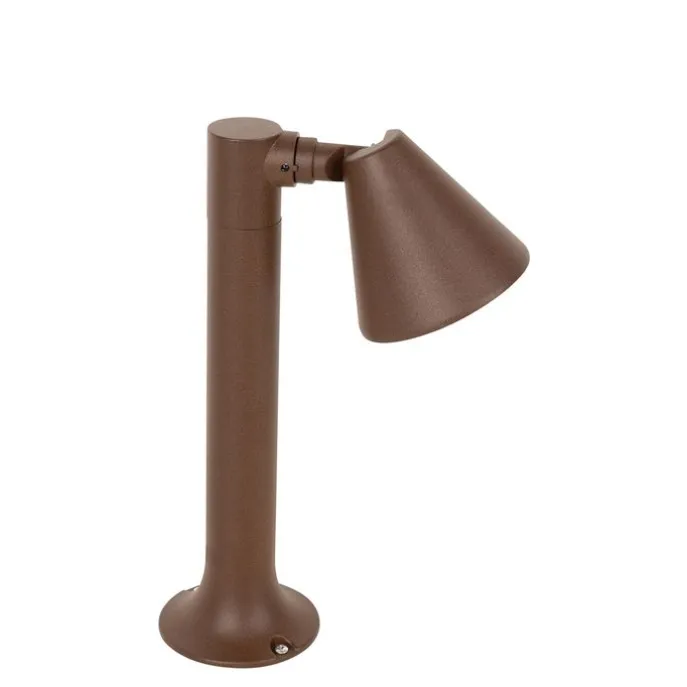 Moderner Außenpfosten rostbraun 30 cm IP44 verstellbar - Ciara