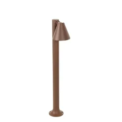 Moderner Außenpfosten rostbraun 60 cm IP44 verstellbar - Ciara
